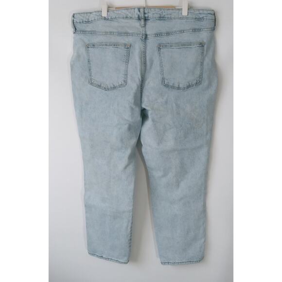 Universal Thread 16 High Rise Slim Straight Jeans Front Seam Patch Pocket Light - Picture 7 of 11